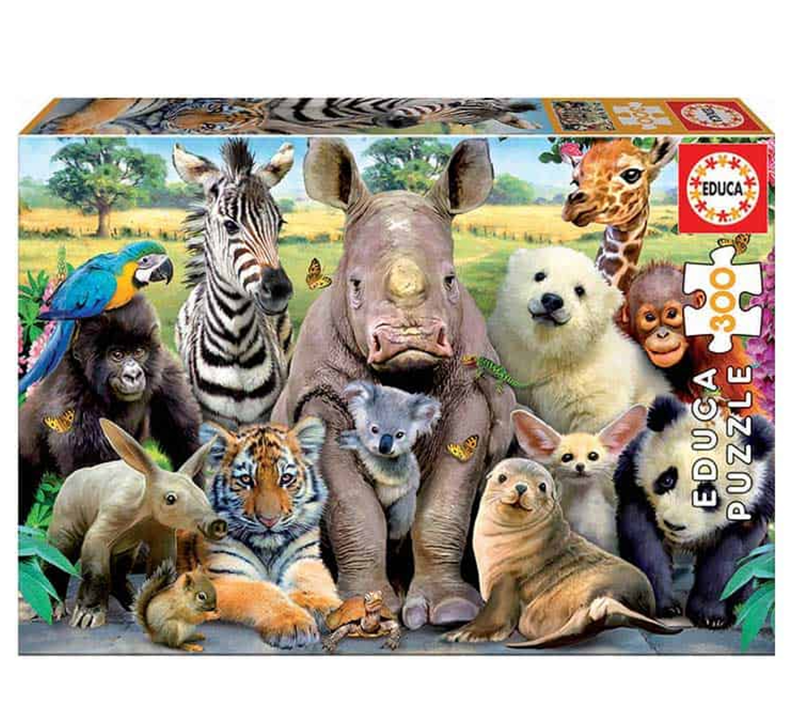 Παζλ Educa 300 κομμάτια ζώα ζούγκλας
