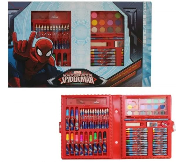 τσαντακι ζωγραφικής Spiderman 52τμχ