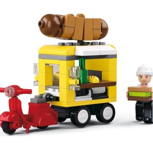 Τουβλάκια Sluban hot dog μηχανή τρίκυκλη 112τμχ