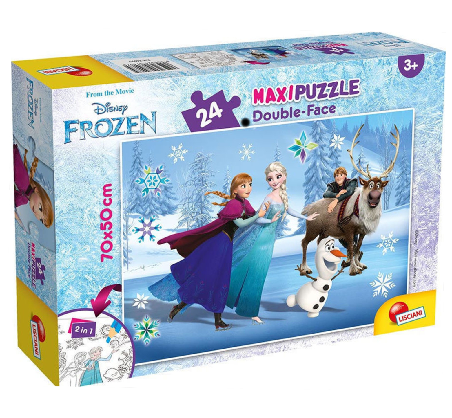 Παζλ δαπέδου Disney 24 maxi κομματιών Frozen II double-face