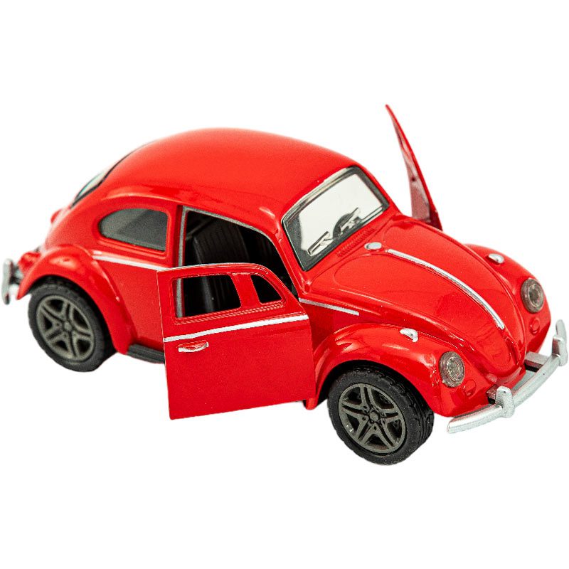 αυτοκίνητο VW Beetle μήκους 11εκ. κλίμακας 1:36 με πόρτες που ανοίγουν