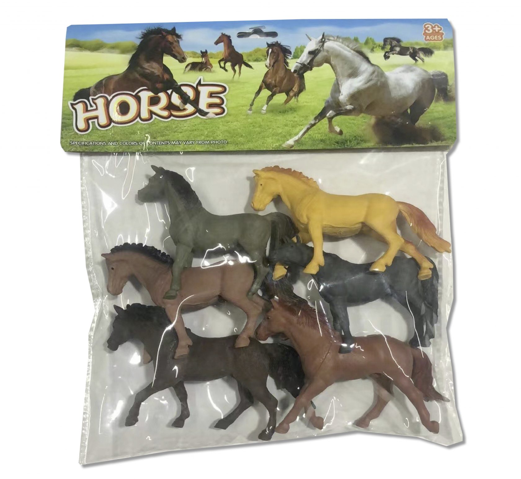 Σετ 6 άλογα πλαστικά σε σακούλα