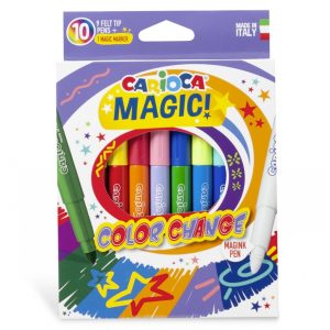 Μαρκαδόροι Carioca μαγικοί Color Change σετ 10 χρωμάτων