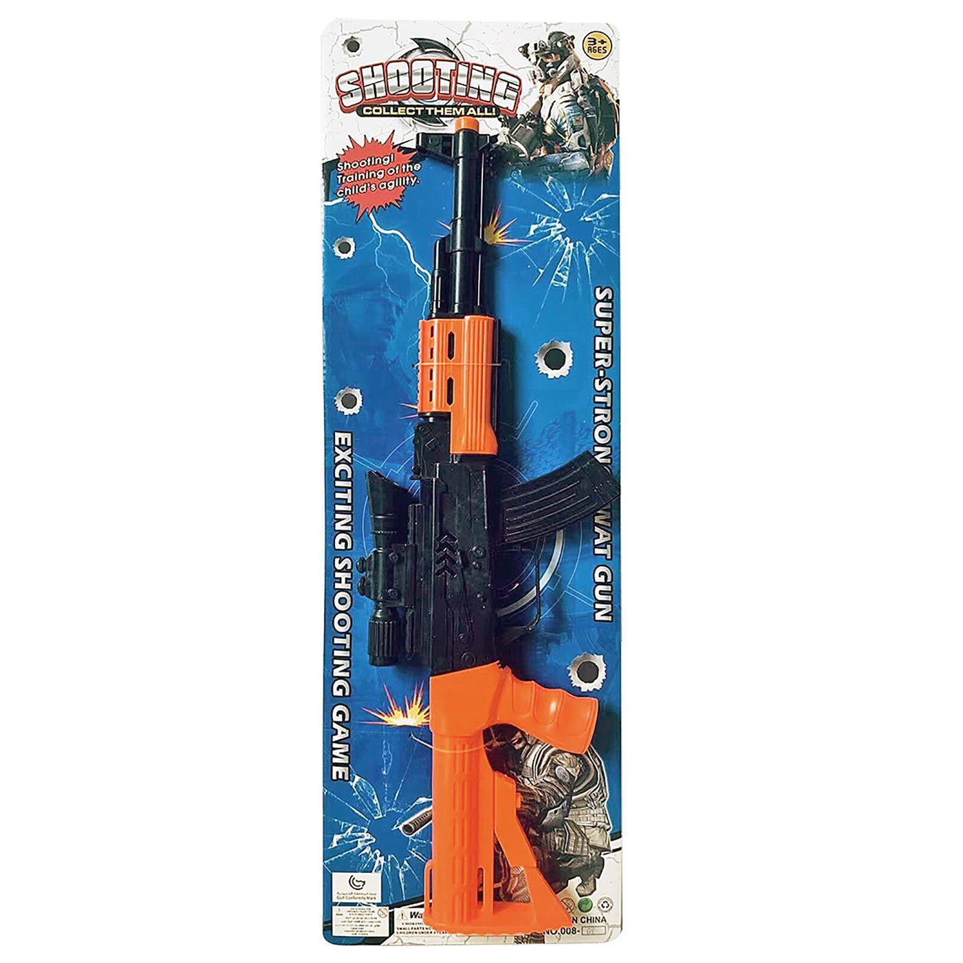 Όπλο καραμπίνα σπινθηροβόλο μαύρο πορτοκαλί με διόπτρα
