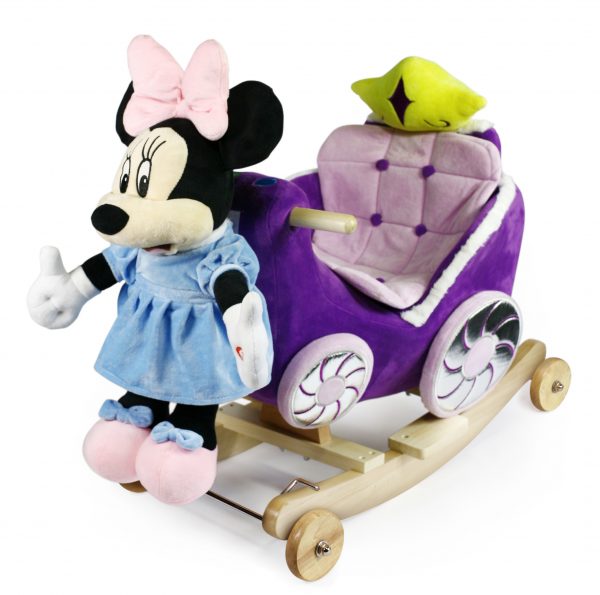 Κουνιστή άμαξα με ρόδες και αποσπώμενη minnie mouse