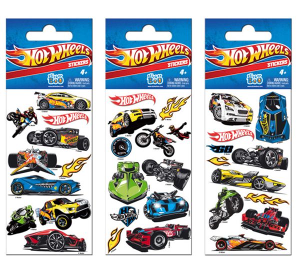 Αυτοκόλλητα με αυτοκίνητα Hot Wheels