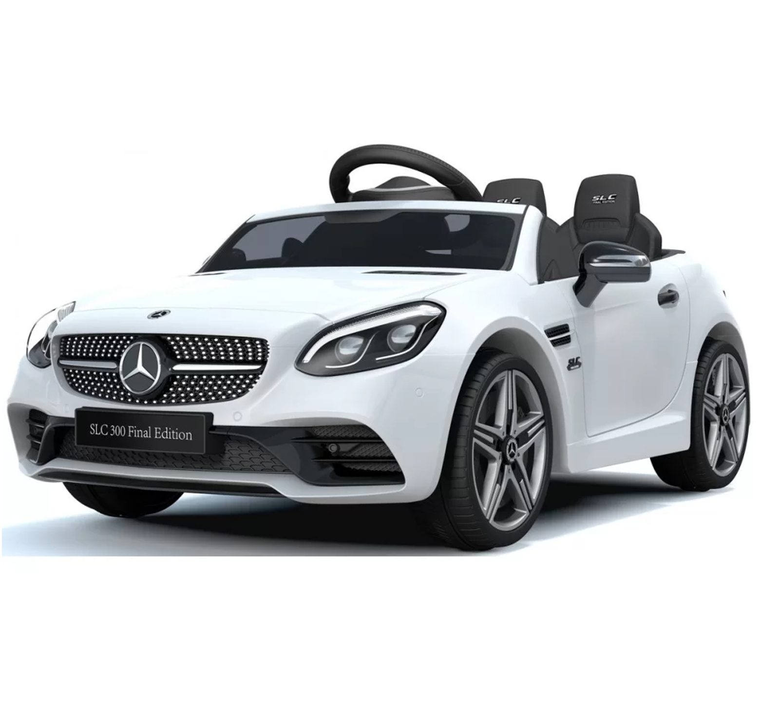 Ηλεκτροκίνητο Παιδικό Αυτοκίνητο Licensed Mercedes SLC 12V σε λευκό χρώμα