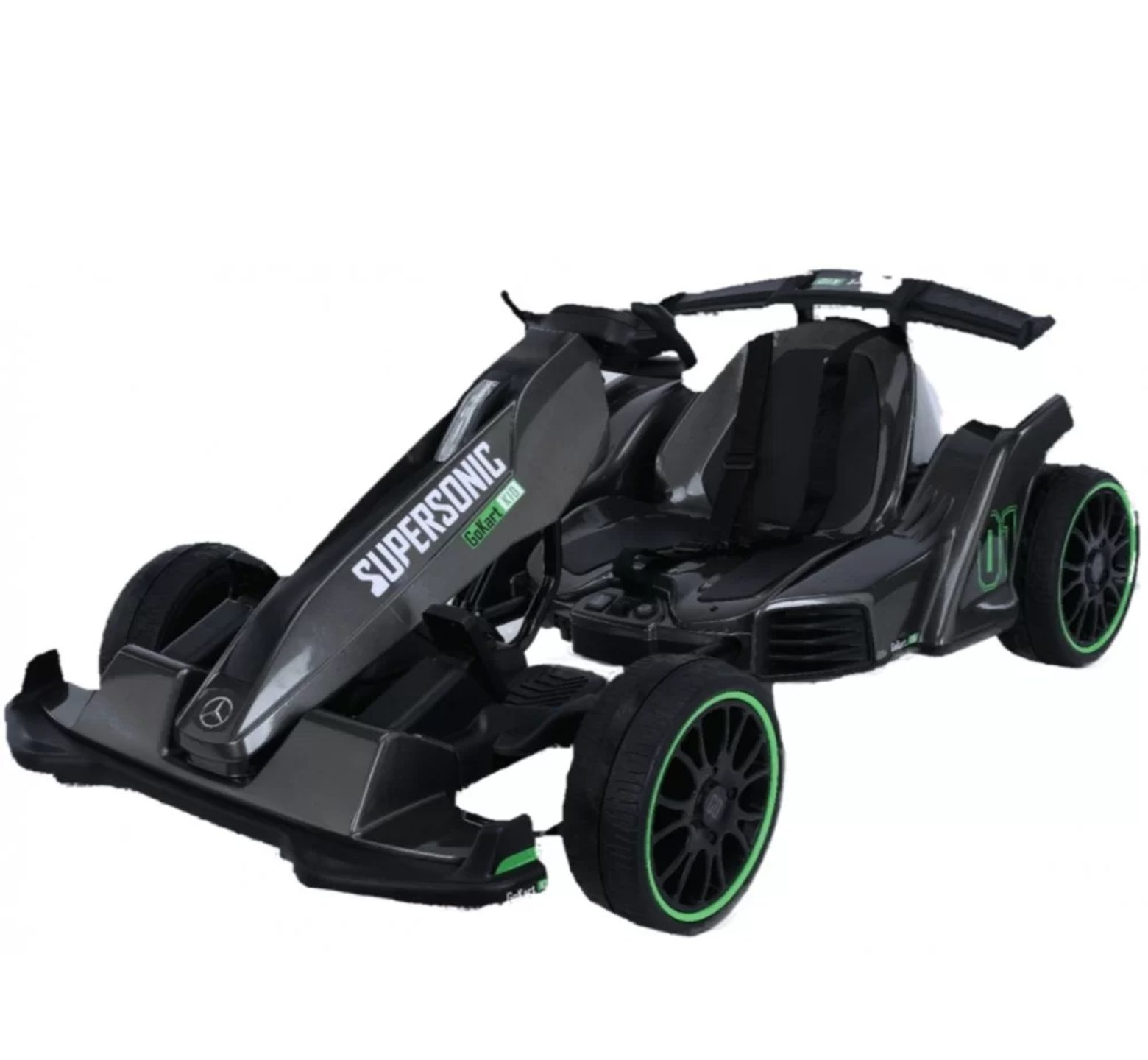 Ηλεκτροκίνητη παιδική Formula Licensed Mercedes 12v ρυθμιζόμενη για ηλικίες 3 έως 8 ετών και ελαστικά τύπου αυτοκινήτου