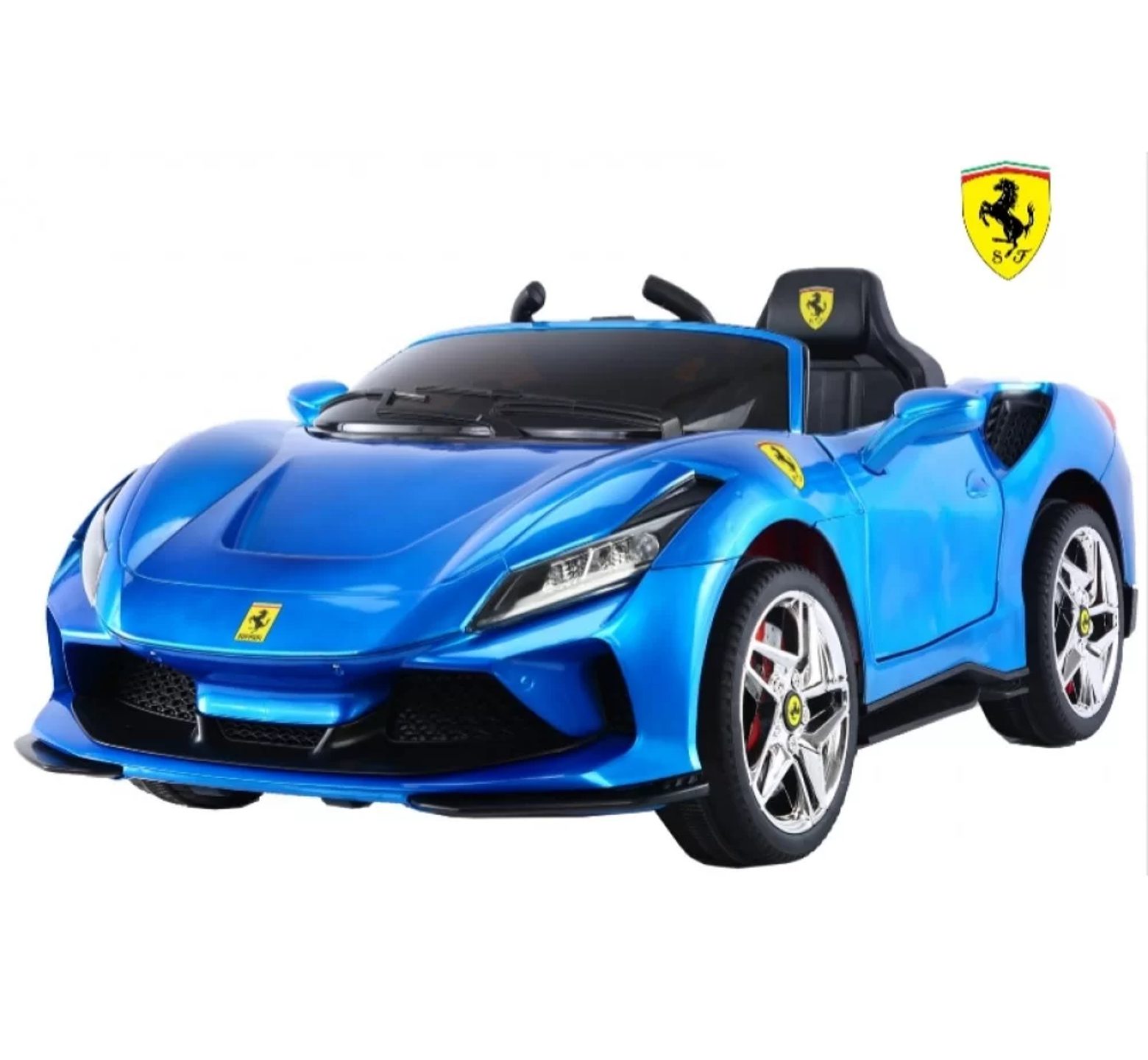 Ηλεκτροκίνητο Παιδικό Αυτοκίνητο 12V Licensed Ferrari με 4 μοτέρ σε μπλε χρώμα