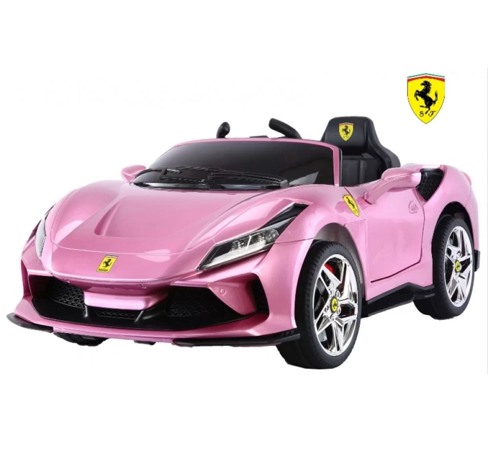 Ηλεκτροκίνητο Παιδικό Αυτοκίνητο 12V Licensed Ferrari με 4 μοτέρ σε ροζ χρώμα