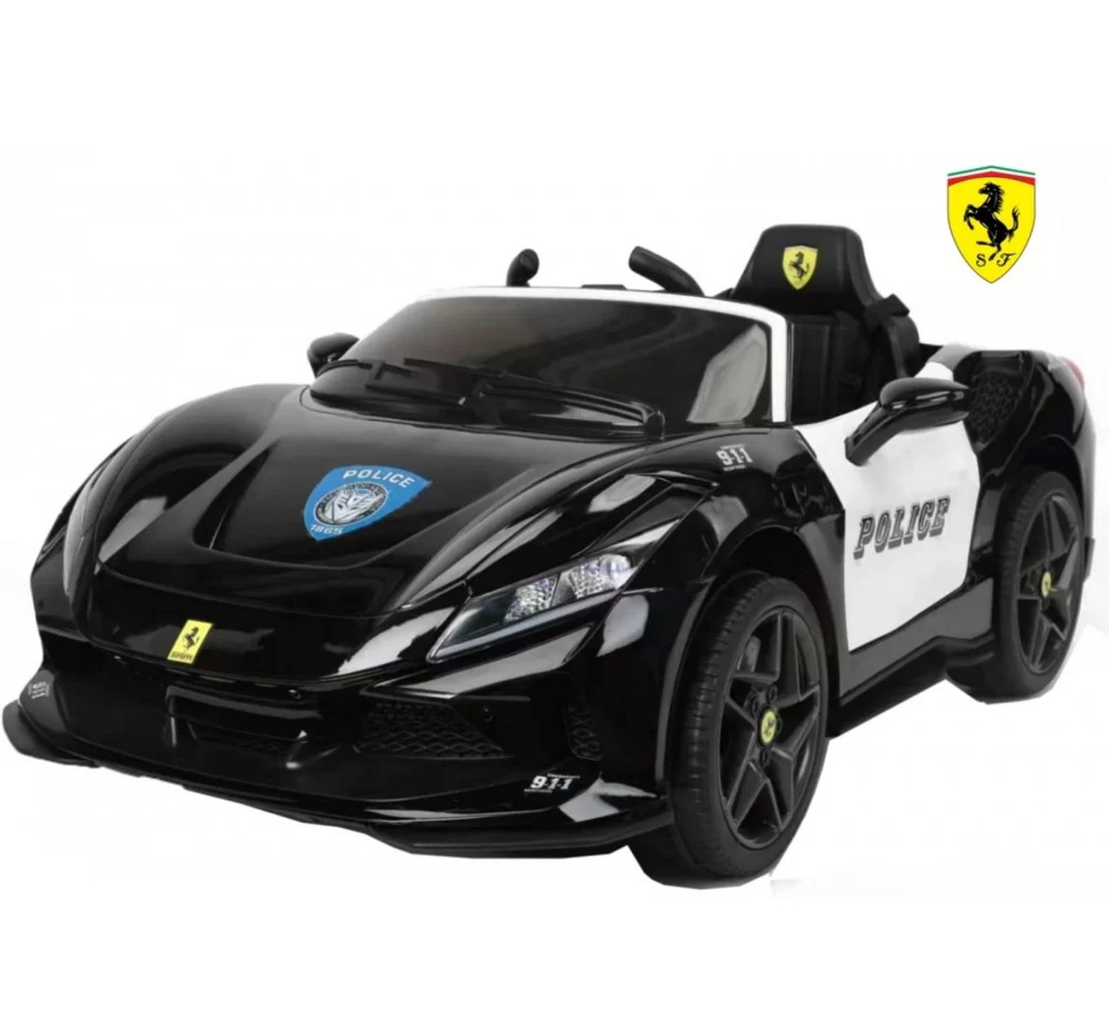 Ηλεκτροκίνητο Παιδικό Αυτοκίνητο 12V Licensed Ferrari police με 4 μοτέρ 