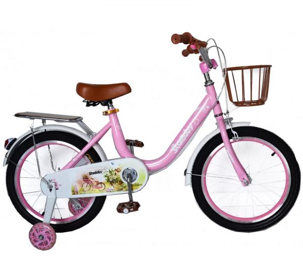 Ποδήλατο ροζ χρώματος Star Baby με καλάθι και σχάρα.