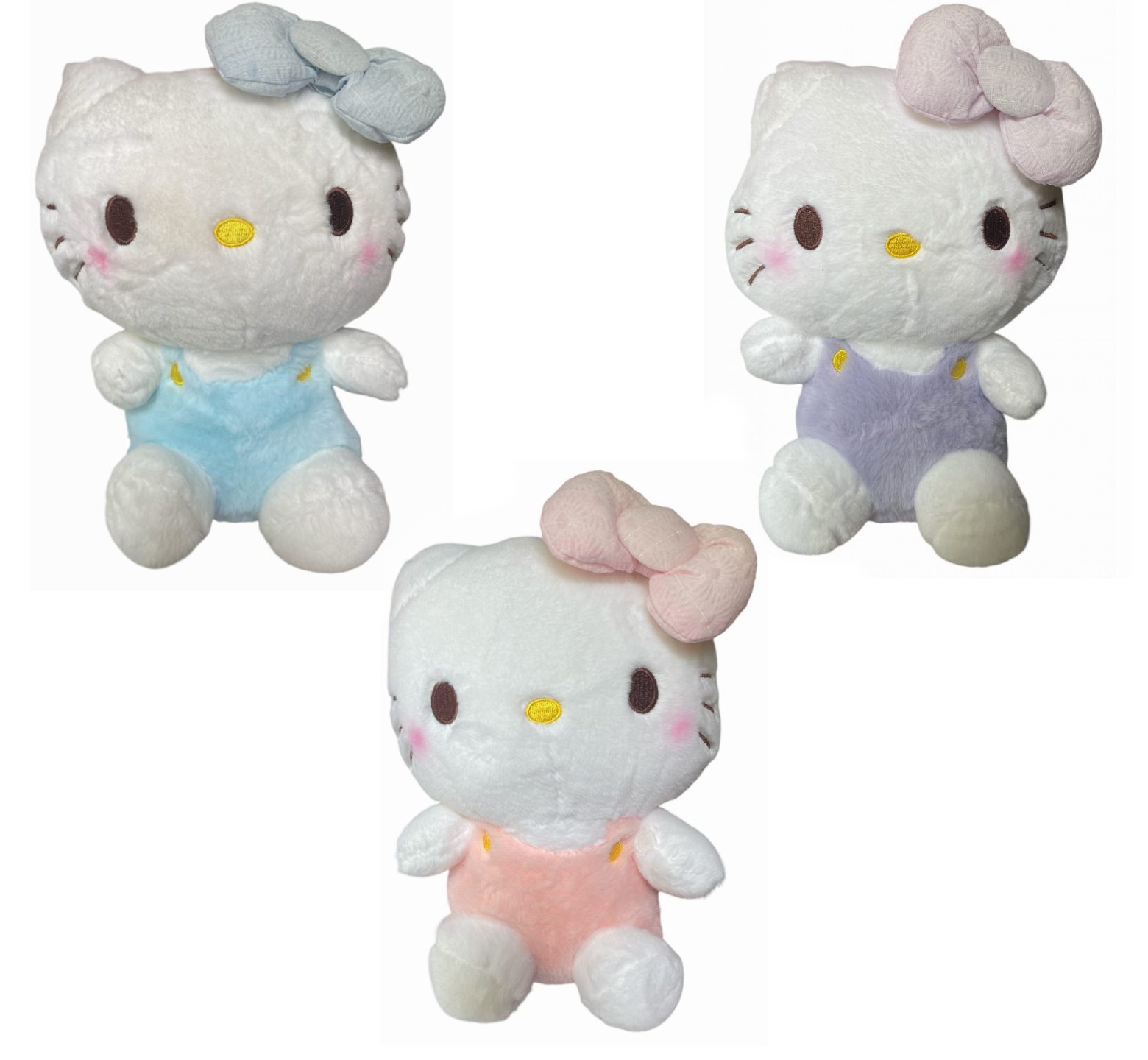 Λούτρινη καθιστή γατούλα hello kitty ύψους 25εκ. σε 3 χρώματα