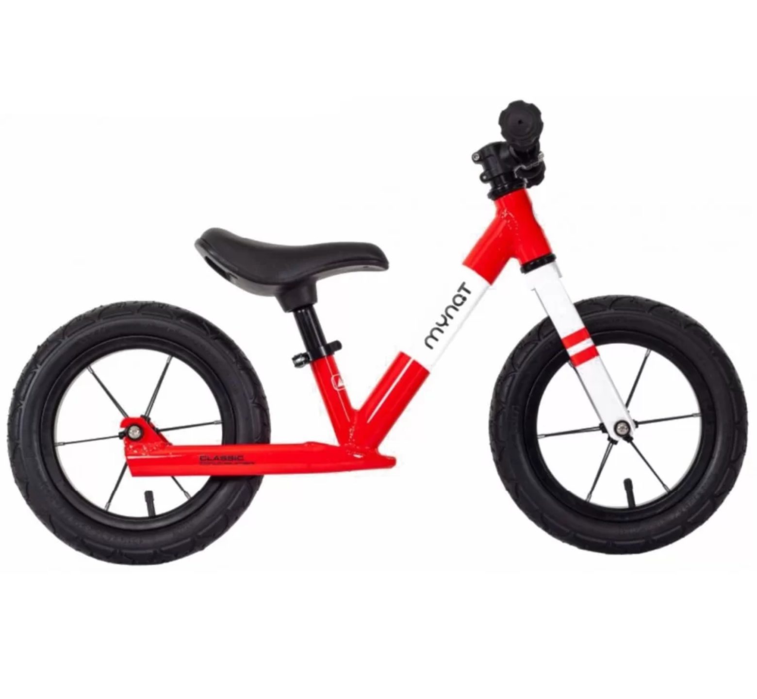 Ποδήλατο ισορροπίας Mynat classic με δερμάτινη σέλα κόκκινο