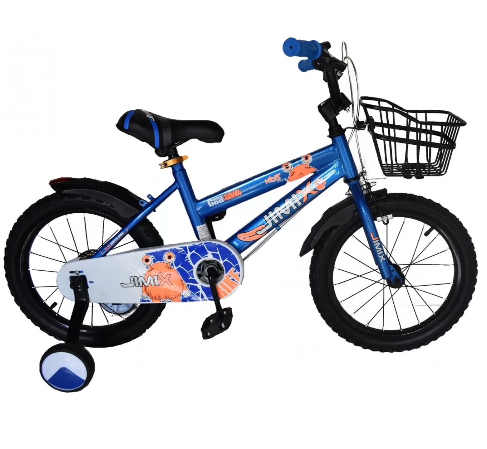 Παιδικό Ποδήλατο Jimix God War από 14 έως 20 ίντσες με καλάθι σε μπλε χρώμα