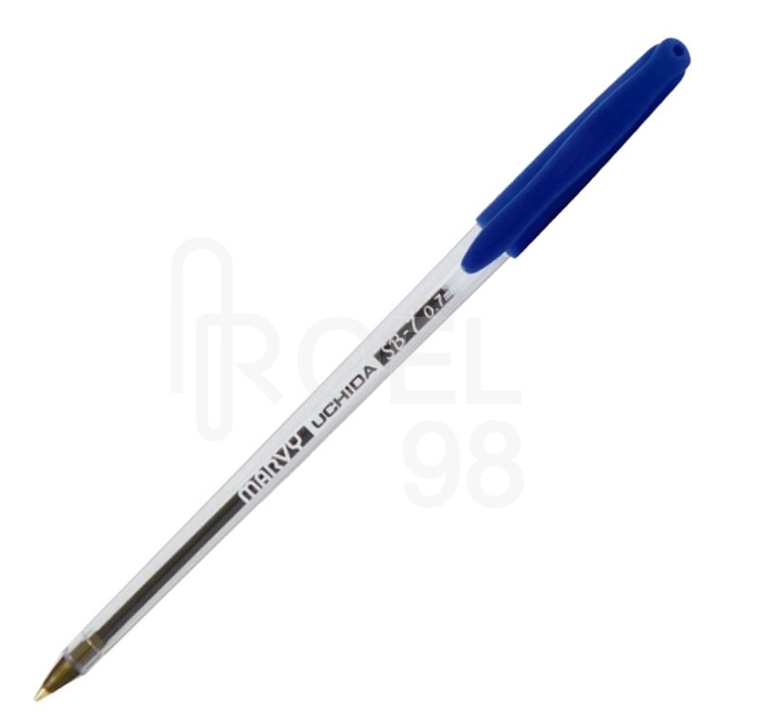 Στυλό Marvy Uchida τύπου ballpoint, με μπλε μελάνι και μύτη πάχους 0,7 mm