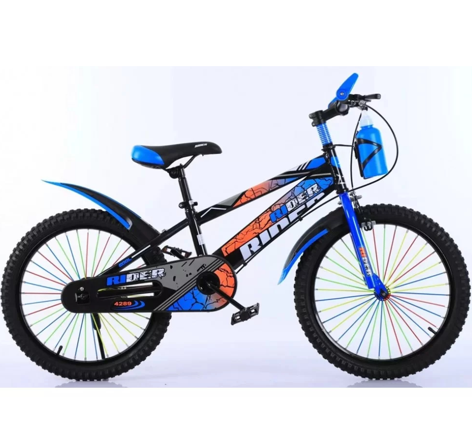 Ποδήλατο Rider 20 ιντσών με παγούρι σε μαύρο μπλε