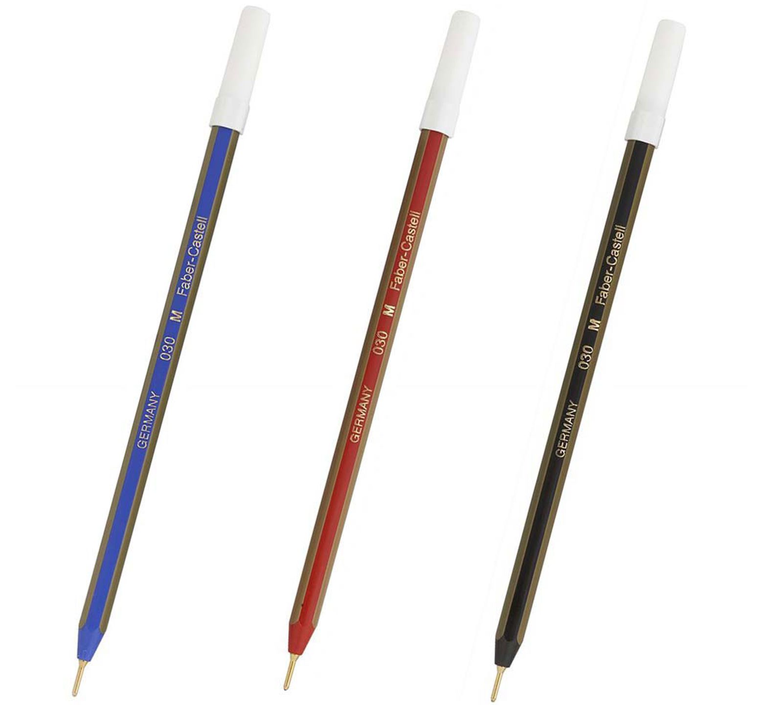 Στυλό Faber Castell Μ με εξάγωνο σώμα και πάχος γραφής 1,0mm για άψογη γραφή χωρίς διακοπές. Διατίθεται σε 3 χρώματα : μπλε, κόκκινο, μαύρο   
