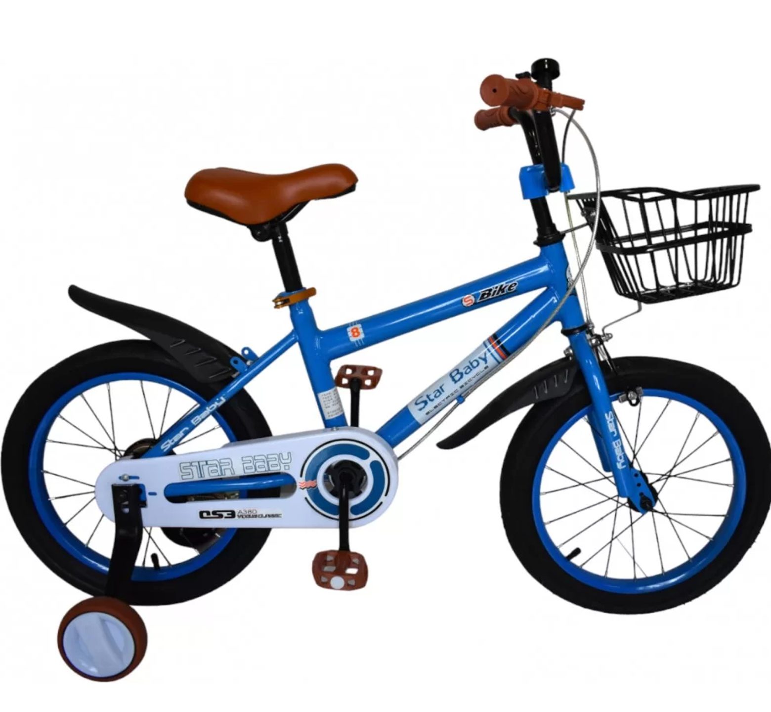 Ποδήλατο starbaby 16 ιντσών με καλάθι σε μπλέ χρώμα