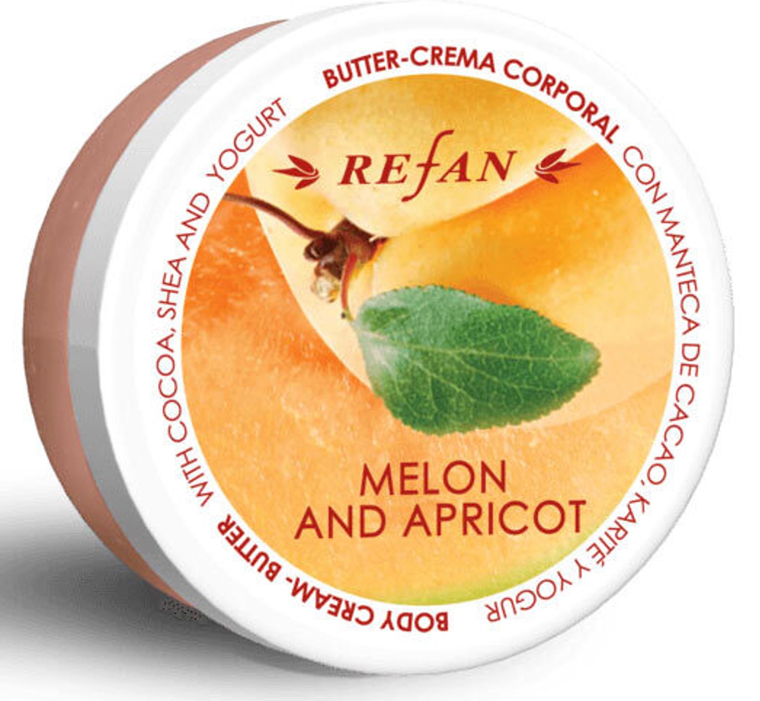 Refan ButterΣώματος Melon & Apricot ενυδάτωση και άρωμα πεπόνι και βερίκοκο 200ml
