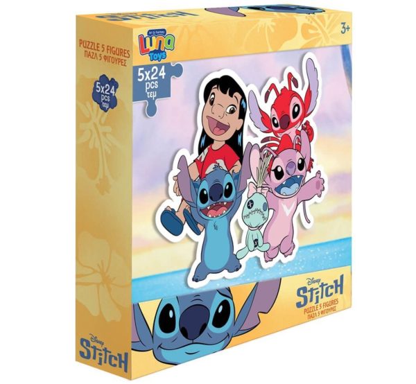565610-1 παζλ Stitch 24 κομματιών με 5 φιγούρες