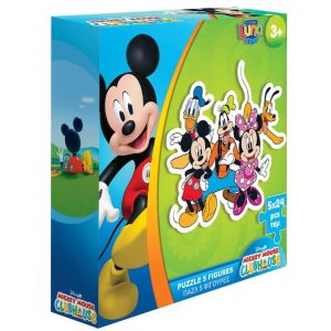 παζλ Mickey Mouse24 κομματιών με 5 φιγούρες