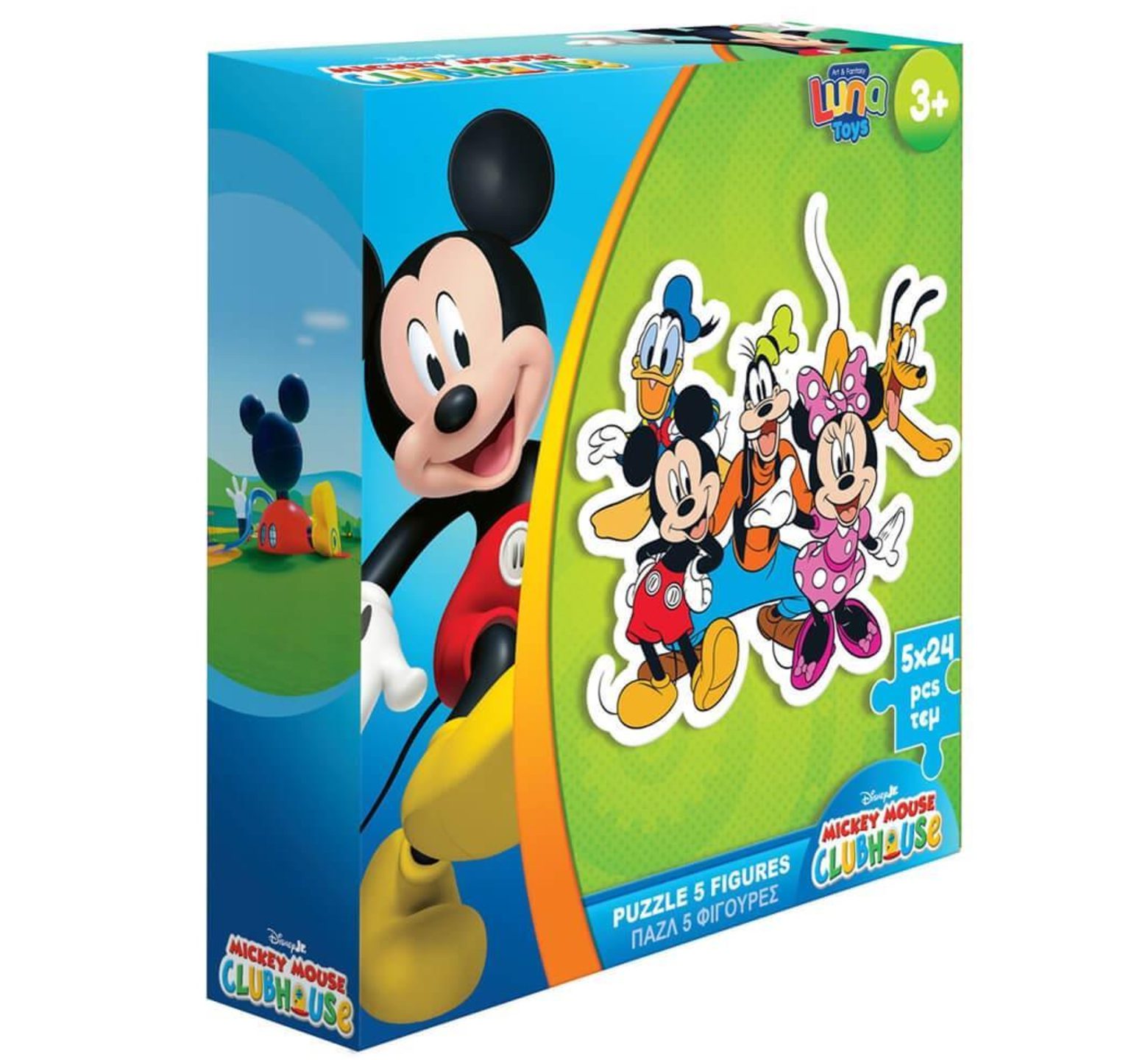 παζλ Mickey Mouse24 κομματιών με 5 φιγούρες