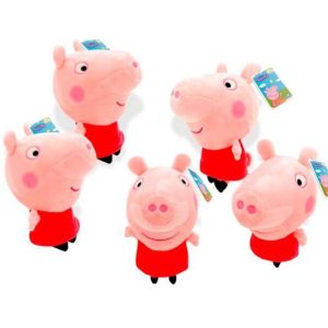 Λούτρινη μαλακή Peppa the Pig 22εκ. ύψους με μεγάλο κεφάλι