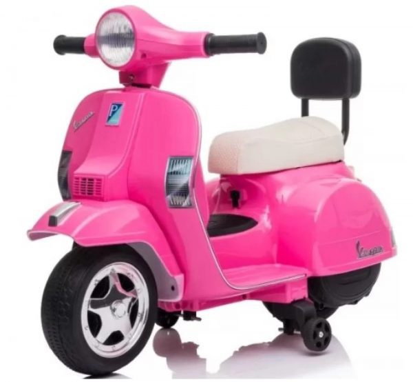 Ηλεκτροκίνητη μηχανή Vespa Licensed PX150 6V σε ροζ χρώμα