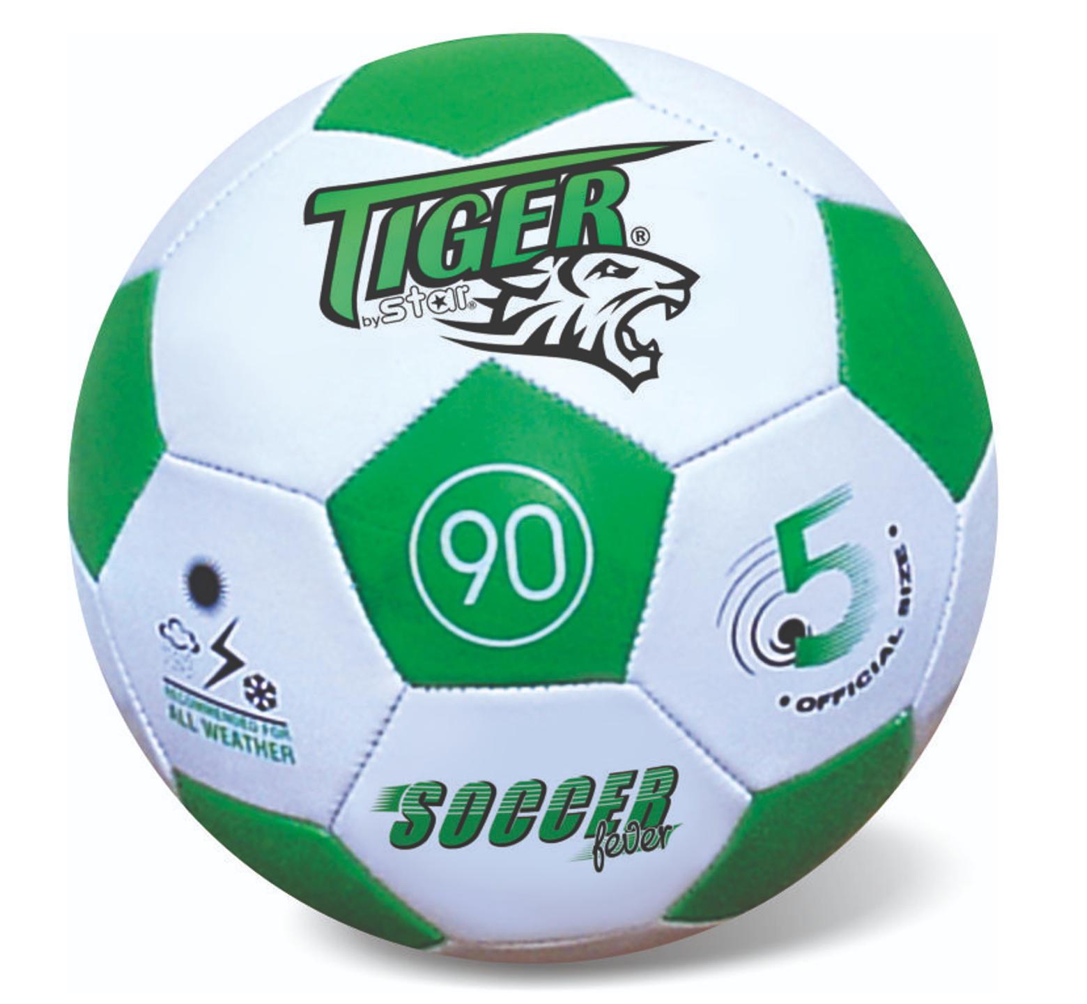 Μπάλα Ποδοσφαίρου Soccer Fever πράσινη διαμέτρου 23εκ