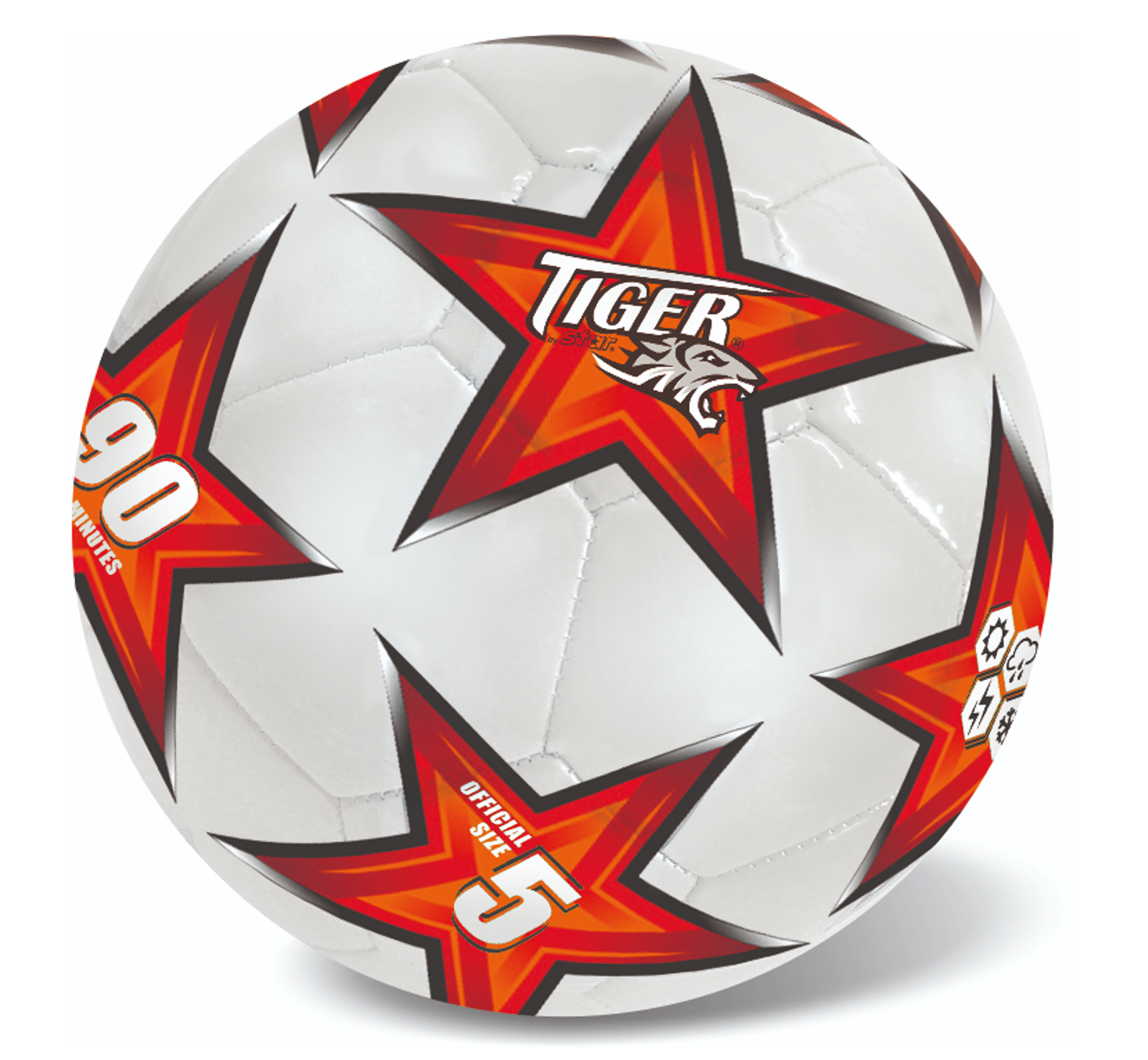 μπάλα ποδοσφαίρου αστέρι Soccer Club πορτοκαλί διαμέτρου 23εκ