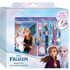 Ημερολόγιο Disney Frozen με κλειδαριά, μαγικό στυλό UV και αυτοκόλλητα