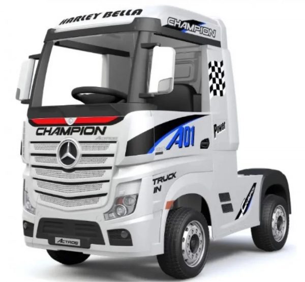 Ηλεκτροκίνητο φορτηγό Mercedes Benz Actros Licensed 12V σε άσπρο χρώμα