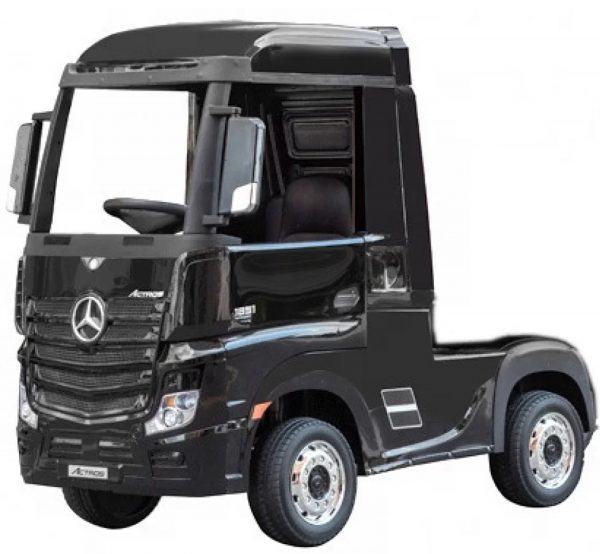 J358-mauro-2 Ηλεκτροκίνητο φορτηγό Mercedes Benz Actros Licensed 12V σε μαύρο χρώμα