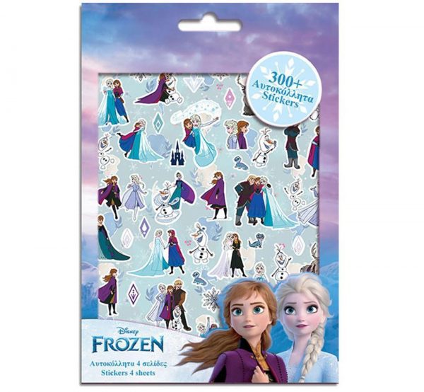 αυτοκόλλητα Frozen σε μπλοκ 300 τμχ