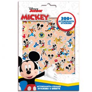 αυτοκόλλητα Mickey Mouse σε μπλοκ 300 τμχ