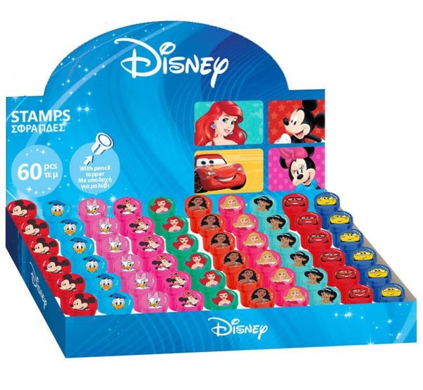 Σφραγίδα με 10 διαφορετικούς ήρωες της Disney