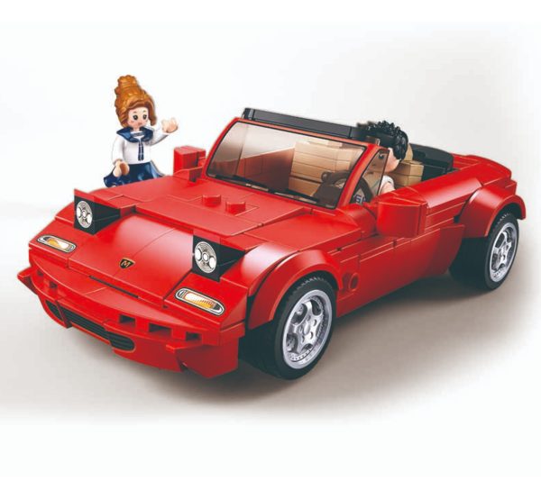 τουβλάκια Sluban κόκκινο cabrio MX5 αυτοκίνητο 264τμχ