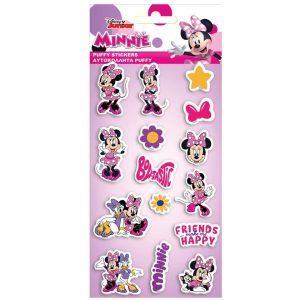 Αυτοκόλλητα puffy (φουσκωτά) με την Minnie Mouse
