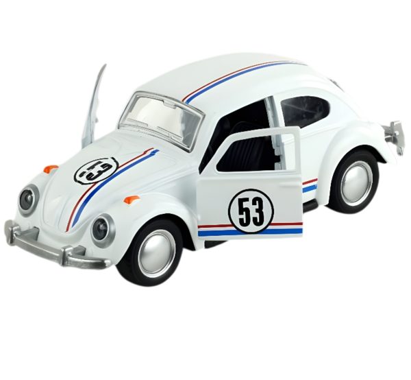κλασσικό μεταλλικό αυτοκίνητο VW Beetle μοντέλο του 1967 κλίμακας 1:32 σκαραβαιος herby με πόρτες που ανοίγουν σε 2 χρώματα