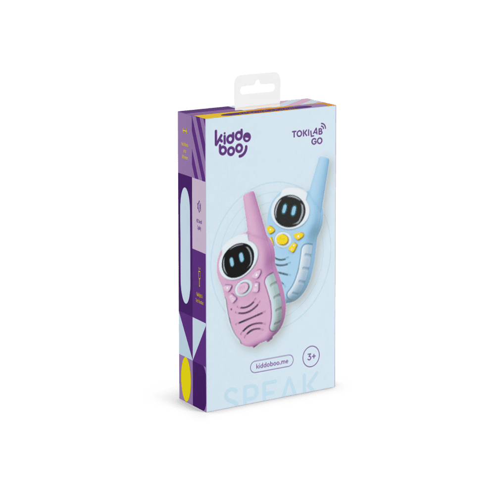 το σετ walkie-talkie της Kiddoboo είναι ειδικά σχεδιασμένο για παιδιά που θέλουν να αναπτύξουν τις επικοινωνιακές τους δεξιότητες