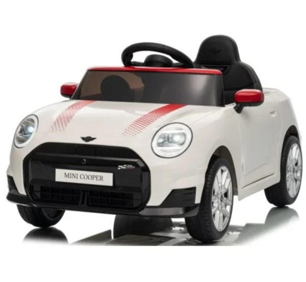 Ηλεκτροκίνητο αυτοκίνητο Licensed Mini Cooper S 12Volt σε άσπρο χρώμα