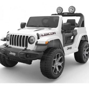 Ηλεκτροκίνητο τζιπ Licensed Wrangler Rubicon διθέσιο 12Volt σε άσπρο χρώμα