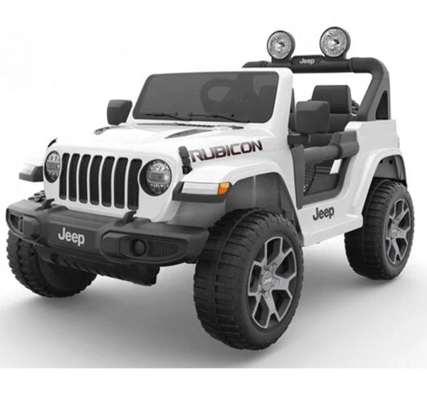 Ηλεκτροκίνητο τζιπ Licensed Wrangler Rubicon διθέσιο 12Volt σε άσπρο χρώμα