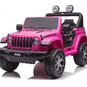 Ηλεκτροκίνητο τζιπ Licensed Wrangler Rubicon διθέσιο 12Volt σε ροζ χρώμα