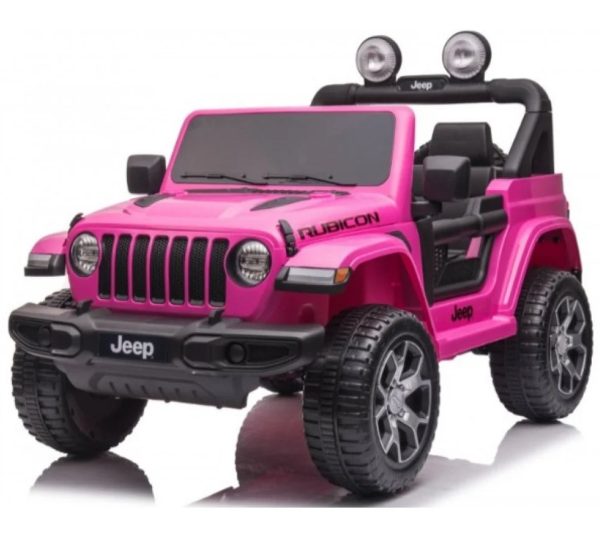 Ηλεκτροκίνητο τζιπ Licensed Wrangler Rubicon διθέσιο 12Volt σε ροζ χρώμα