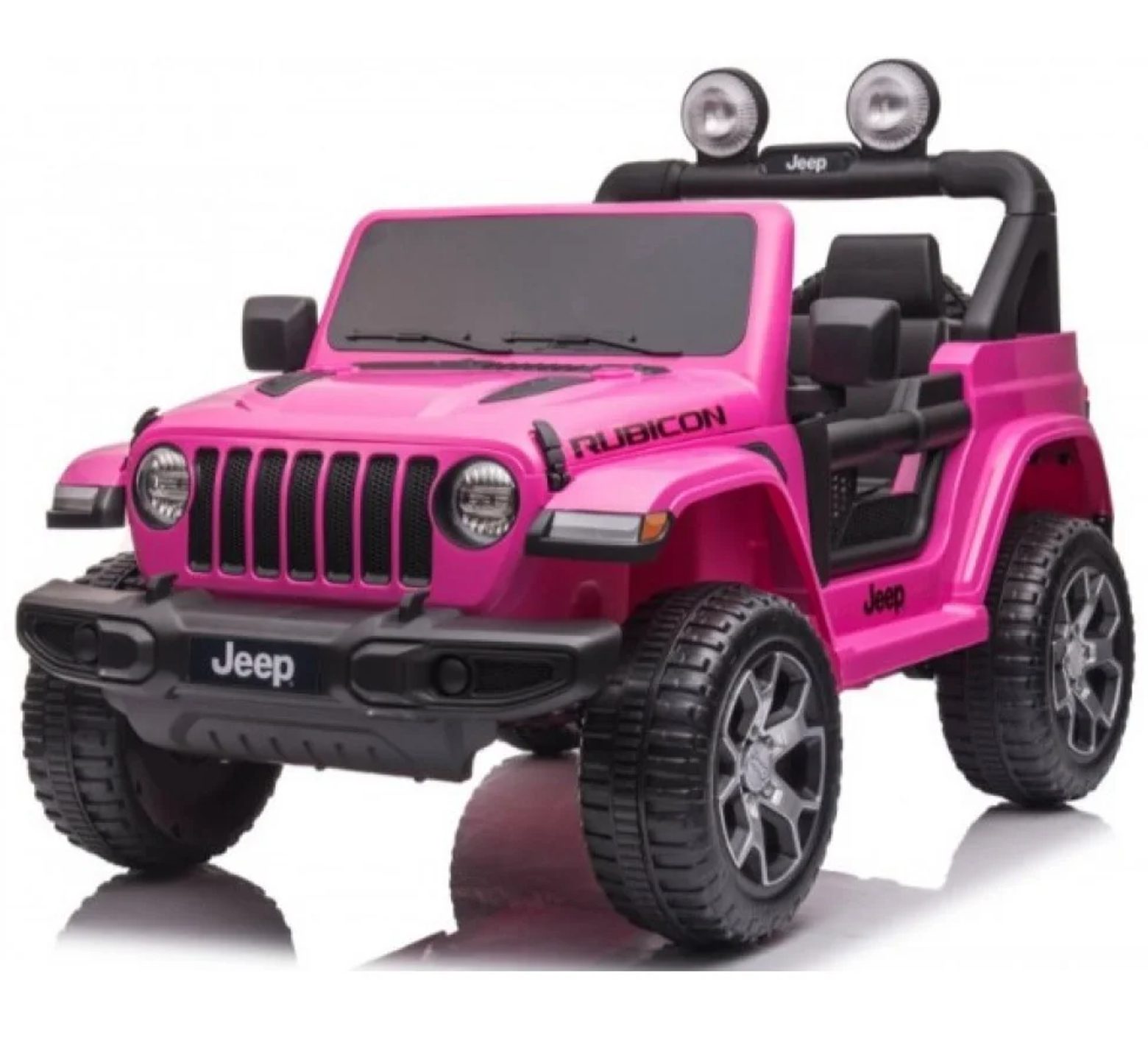 Ηλεκτροκίνητο τζιπ Licensed Wrangler Rubicon διθέσιο 12Volt σε ροζ χρώμα
