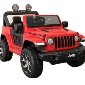 Ηλεκτροκίνητο τζιπ Licensed Wrangler Rubicon διθέσιο 12Volt σε κόκκινο χρώμα