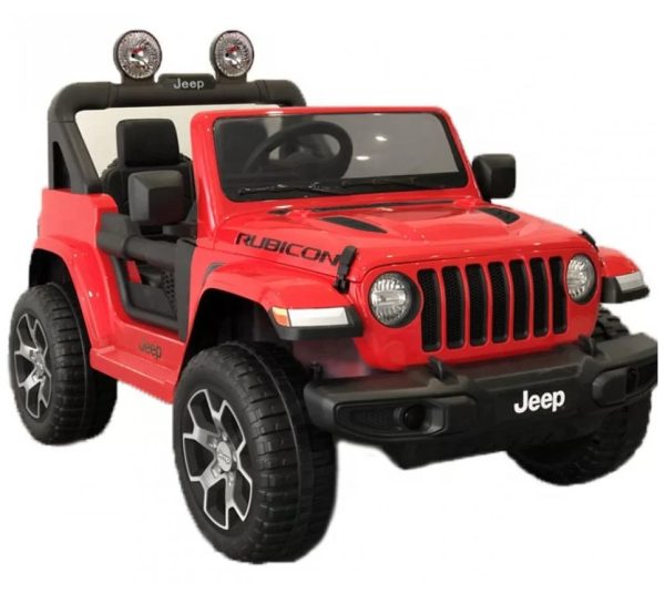 Ηλεκτροκίνητο τζιπ Licensed Wrangler Rubicon διθέσιο 12Volt σε κόκκινο χρώμα