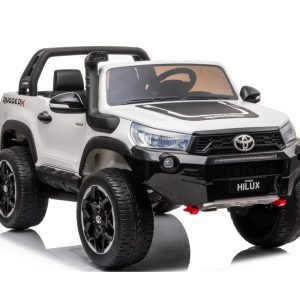 Ηλεκτροκίνητο τζιπ διθέσιο Licensed Toyota Hilux 24V σε άσπρο χρώμα